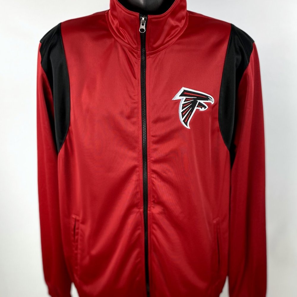 ATLANTA FALCONS NFL Full Zip Track Jacket RED L XL 2X